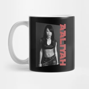 aaliyah classic monochrome Mug